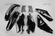 Ufo Kit of Plastics Hukit601-001 Mx Husqvarna Wr 250 05 Husqvarna Wr 125 05 Husqvarna Cr 250 05 Husqvarna Cr 125 05 Black