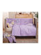 Nef-Nef Homeware Duvet Crib Cotton Lilac 110x140cm