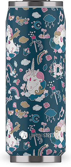 Les Artistes Insulated Can Bottle Thermos Stainless Steel 500ml Unicorn