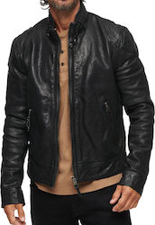 Superdry Men's Winter Leather Jacket Black