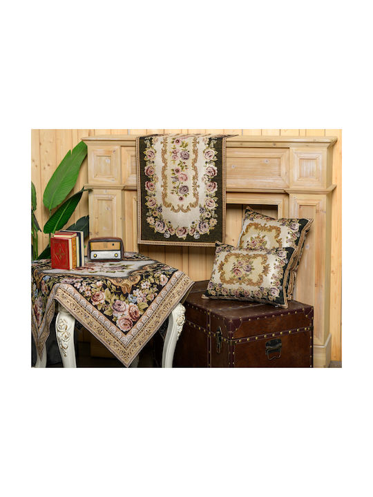 Liolios Home Μαξιλάρι Καναπέ Black 35x50εκ.