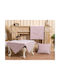 Liolios Home Μαξιλάρι Καναπέ από Βελούδο Pink 45x45εκ.
