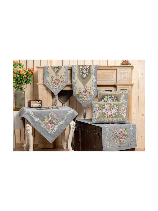 Liolios Home Μαξιλάρι Καναπέ Grey 35x50εκ.