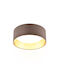 Trio Lighting Πλαφονιέρα Οροφής 30εκ. Καφέ με Ενσωματωμένο LED