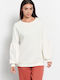 Long Women's Sweatshirt White