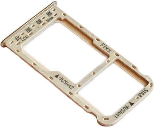 Sim-Kartenhalterung Gold Huawei P Smart