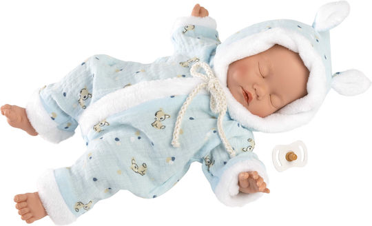 Llorens Juan Baby-Puppe Junge mit Geschlossenen Augen 31 cm
