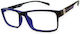 Clear View Ochelari De Citit +3.00 În Culoare Ramă Albastră