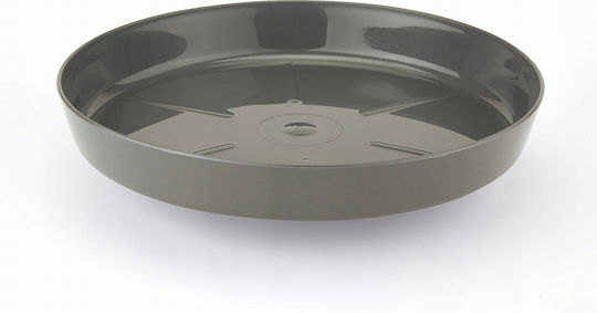Lamela Round Pot Plate Grey 14.5x14.5buc