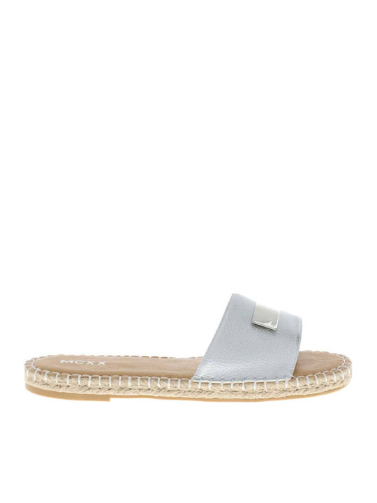 Mexx Sandale Casual Damă Din Piele Argintiu