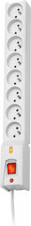 Lestar Power Strip Security 8 Sockets with Cable 1.5m Gray Lestar Power Strip Security 8 Sockets with Cable 1.5m Gray
