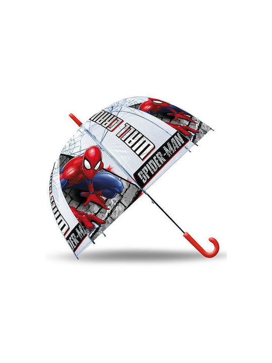 Next Kids Curved Handle Auto-Open Umbrella with Diameter 46cm Transparent