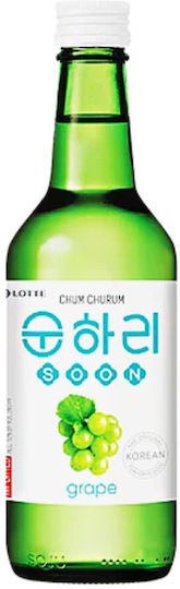 Корейска Напитка Soju Chum Churum Вкус Грозде 12% 350ml Lotte Grape Soju