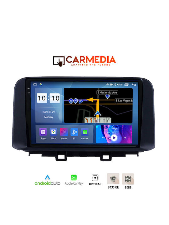 Carmedia Car Audio System for Hyundai Kona 2017+ (Bluetooth/USB/WiFi/GPS/Apple-Carplay/Android-Auto) with Touch Screen 10.36"