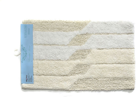 Chios Hellas Badematte Baumwolle Rechteckig Korallin 43088ΜΖ Beige 50x80cm