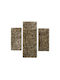 Jasmine Js 597 Shaggy Bedroom Rugs Set Camel Brown 3pcs
