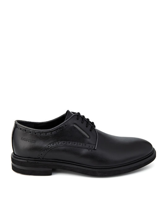 Softies Leder Herren Freizeitschuhe Schwarz