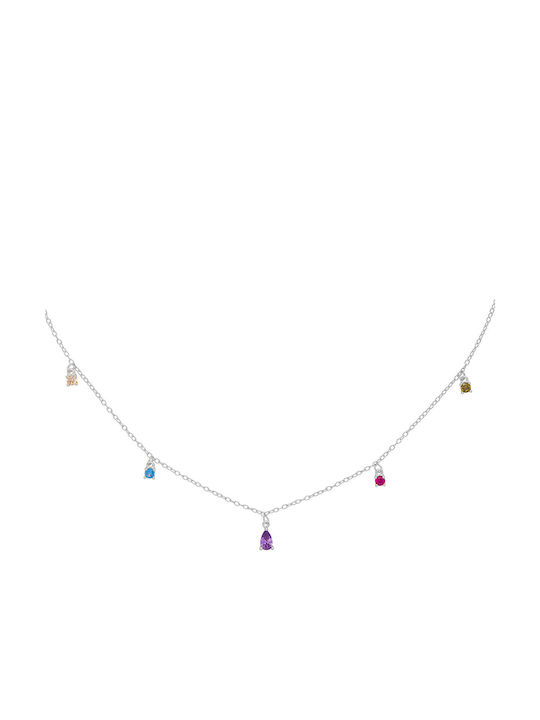 Excite-Fashion Necklace from Silver with Zircon