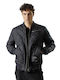 Devergo Herren Winter Jacke Lässig Schwarz