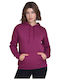Women's Sweatshirt Hooded Purple