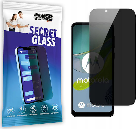 GrizzGlass Secretglass Privacy Tempered Glass (Moto E13)