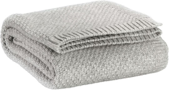 Vivaraise Danilo Armchair Throw Knitted 130x160cm Perle