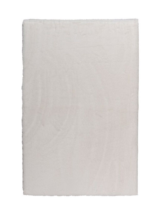 Persika Lagos Covor Rectangular Shaggy Din blană Off White