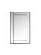Zaros Hamptons Wall Mirror Full Length with Black Metallic Frame 120x75cm 1pcs