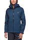 Stormline Stretch Rain Shell Κοντό Γυναικείο Puffer Μπουφάν Αδιάβροχο και Αντιανεμικό για Χειμώνα Μπλε