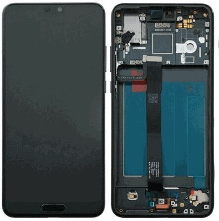 Екран Lcd със Сензорен Механизъм и Рамка за Huawei P30 (Черен)