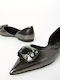 Damen Ballerinas in Gray Farbe