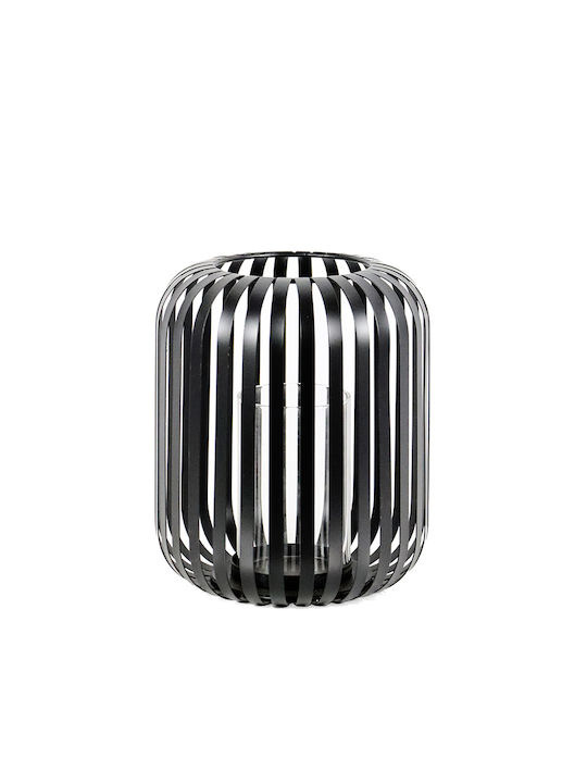 Zaros Metallic Lantern Black 30x30x35cm