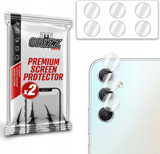 GrizzGlass Hybridglass Camera Protection Tempered Glass Transparent for the Galaxy A34