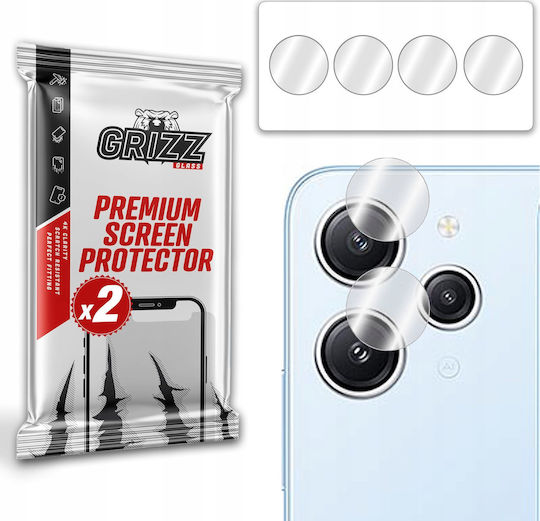 GrizzGlass Hybridglass Camera Protection Tempered Glass Transparent for the Redmi 12 4G / Redmi 12 5G