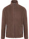 Herren Fleecejacke Braun