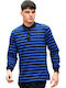 Polo Langarmbluse Blau