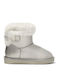 Conguitos Kids PU Leather Boots Silver