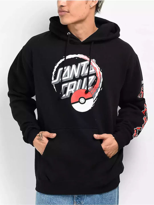 Φούτερ με Κουκούλα Μαύρο