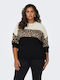 Only Carmakoma Women's Long Sleeve Sweater Beige