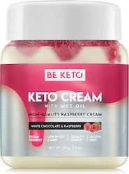BeKeto Vegan Άλειμμα Ψωμιού White Chocolate & Raspberry+mct με White Chocolate & Raspberry +MCT 250gr