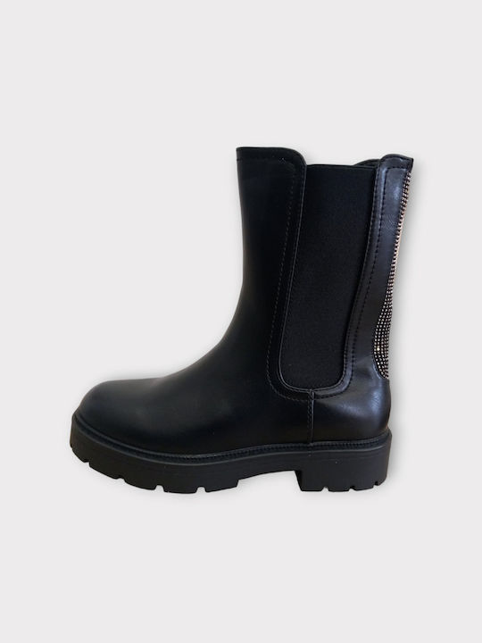 Diamant Damen Knöchelstiefel Schwarz