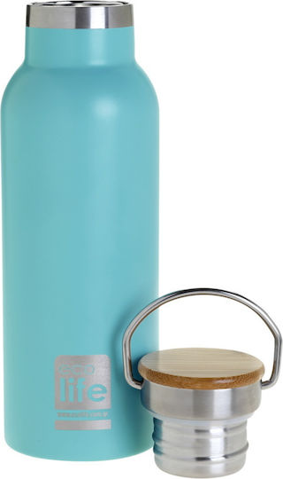 Ecolife Recyclable Bottle Thermos Stainless Steel BPA Free 500ml Blue