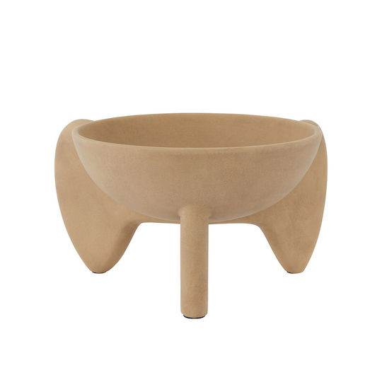 101 Copenhagen Dekorative Schüssel Keramik Sockel Beige 19x16x12cm 1Stück