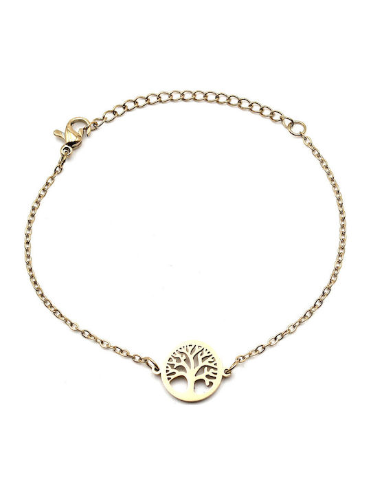 Nire Women's Bracelet made of Steel Gold Plated