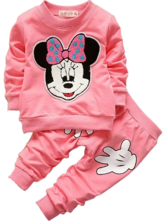 Kinder Sweatpants Set - Jogginganzug Rosa 2Stück