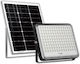 Optonica Waterproof Solar LED Floodlight 30W Cold White with Remote Control IP65
