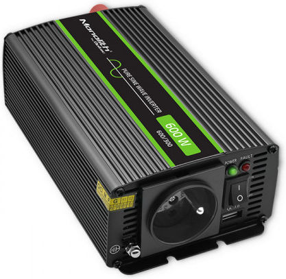 Qoltec Pure Sine Wave Inverter 600W 12V