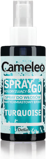 Delia Cosmetics Vopsea Temporară de Păr Spray Turcoaz #00CED1 150ml