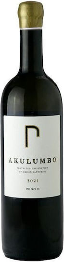 Oeno Вино Akulumbo Assyrtiko Бял Сух Шампоан Санторини 750мл