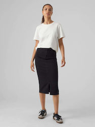 Vero Moda Denim Midi Skirt in Black color